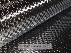 Spread Tow Carbongewebe 200g/m², Z-HGT-Plain200, Leinwand, NEU - CFK Kohlefaser - Bild 1 von 4