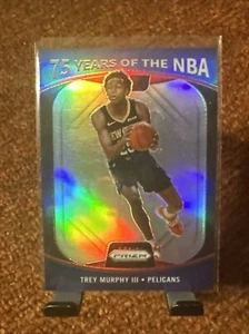 2021-22 Donruss Optic Trey Murphy III 75 Years Of The NBA Prizm RC #25-Pelicans - Picture 1 of 5