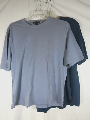 Camiseta Kirkland Signature 2 algodão manga curta cinza azul malha GG unissex - Imagem 1 de 4