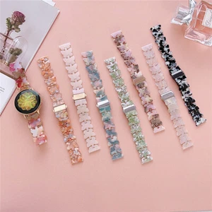 Women Resin Link Strap Band for Samsung Galaxy Watch 6 5 4 3 40/44/42/46/43/47mm - Picture 1 of 20