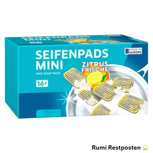 16 Seifen-Reinigungs-Pads Stahlwolle vollverseift Topfreiniger fettlösend - Bild 1 von 1