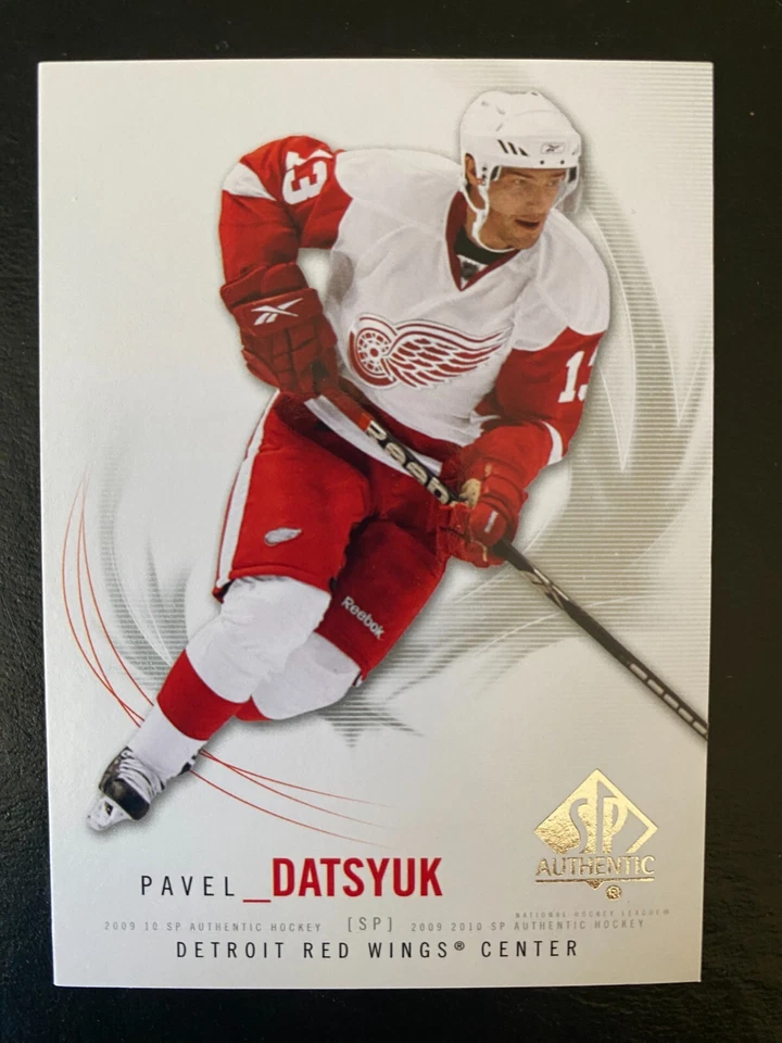 Pavel Datsyuk 2009-10 SP Authentic Hockey #82 Detroit Red Wings - Image 1 of 2