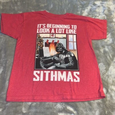Camiseta Talla Mediana Disney Star Wars Navidad Darth Vader Parece NAVIDAD  Foto 1 de 4