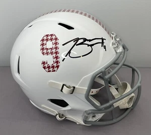 Bryce Young SIGNIERTER weißer Alabama-Fußballhelm in voller Größe mit PSA COA ~ Panther - Bild 1 von 8