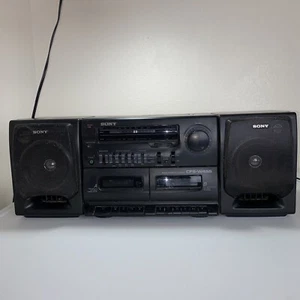 Vintage Sony Boombox CFS-W455 AM/FM Cassette Recorder With Power Cord WORKS - Picture 1 of 5