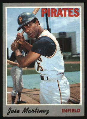 1970 Topps #8 Jose Martinez EXMT+ RC Rookie Pirates 569331 - Image 1 of 2