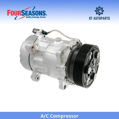 Compresor de aire acondicionado para Volkswagen Beetle 1998-2004 4 estaciones 1999 2000 2001 2002 Foto 1 de 4