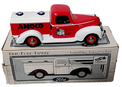 1940 Ford Tanker Truck Liberty Classics Diecast Bank 1:25 Scale Limited Vintage - Image 1 of 4