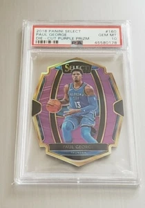 PAUL GEORGE 2018/19 Select DIE CUT PURPLE PRIZM /99   #160 PSA 10. MINT!!💥💥 - Picture 1 of 2