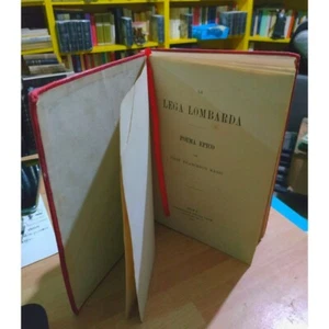 LA LEGA LOMBARDA - Poema Epico. Francesco MASSI, Roma, 1876. ALBERTO DA GIUSSANO - Picture 1 of 10
