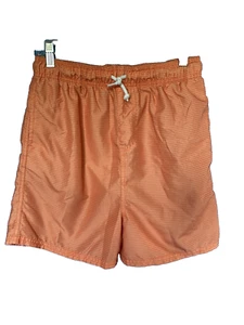 CLOTHING & CO Youth SZ 14 Swim Trunks ORANGE/WHITE STRIPPED_3213 - Picture 1 of 6