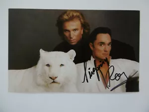 Siegfried & Roy "Magician" signed 5x8 inch card autographs - Picture 1 of 1