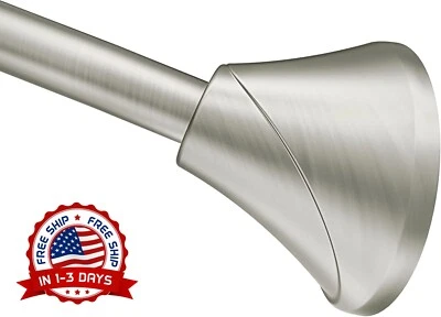 Barra de cortina de ducha curva simple de tensión ajustable de 5 pies NUEVO US Foto 1 de 4