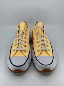 Sneakers da uomo Converse taglia 9,5 run stella escursione basse plateau giallo bianco - Foto 1 di 6