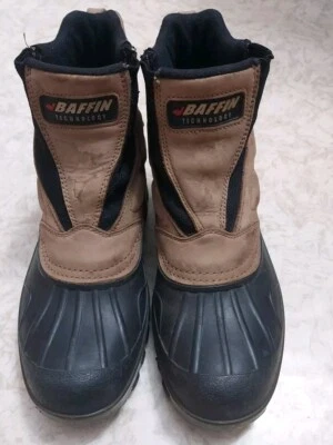 Bota impermeable aislada estilo sin cordones Baffin para mujer negra/marrón talla 7 Foto 1 de 4