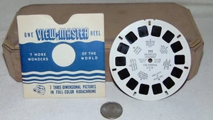 REEL VINTAGE SAWYER'S VIEW-MASTER # 111 REDWOOD HIGHWAY CALIFORNIA - Foto 1 di 3