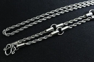 Necklace Stainless Steel 5 Hooks 28 inches 4.mm For Thai Amulet Buddha,Handmade - Picture 1 of 7