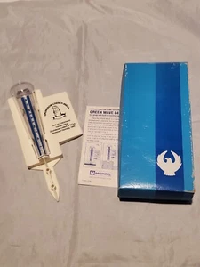 Vintage Rain gauge MORCO German ? Green wave 847 w stake  - Picture 1 of 8