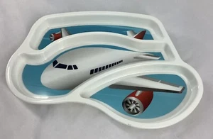 Kids Funwares Airplane Divided Plate Urban Trend JAH240610/TWD - Picture 1 of 7