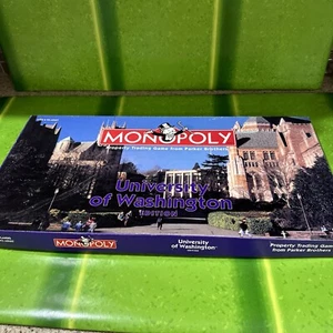 Parker Brother’s Monopoly  University Of WASHINGTON Edition 1998--gently used - Picture 1 of 5