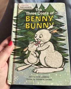 The Three Coats of Benny Bunny (Easy Reader), Vintage 1968 Hardcover  - Imagen 1 de 6