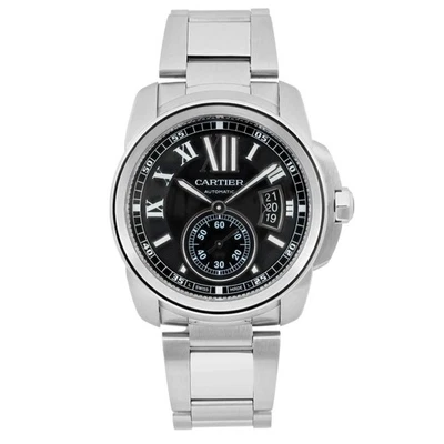 Reloj automático para hombre Cartier Calibre De Cartier 42 mm acero esfera negra W7100016 Foto 1 de 4