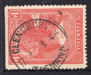 Tasmania GLENORCHY pmk (type 3) on 1d pictorial rated S (5) by Hardinge - Bild 1 von 1