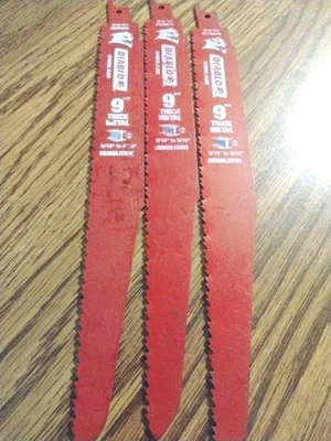 Set Of 3 DIABLO 9" Steel Demon Carbide 50X Life Thick Metal Saw Blades   - Image 1 of 4