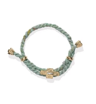 Pulsera Lucy Folk Siren seda verde azulado talla única Foto 1 de 4