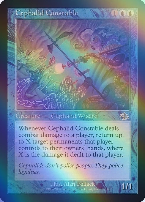 MTG Cephalid Constable Foil English Judgment Card Magic the Gathering - Image 1 of 1