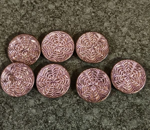 Vintage Antique Web Silvertone Metal Buttons - Picture 1 of 3