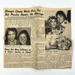 BRUCE JENNER Linda Thompson ELVIS National Enquirer Zeitungsausschnitt Bild - Bild 1 von 4