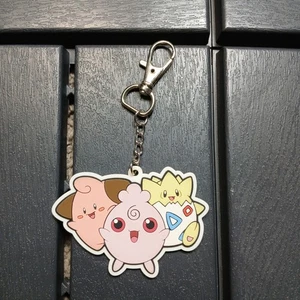 Pokemon Sammler 3" Schlüsselanhänger "Small But Mighty" Cleffa Togepi Igglybuff ZB - Bild 1 von 2
