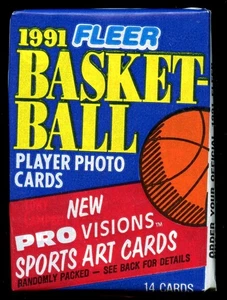 1991-92 Fleer Basketball Series 1 Unopened Wax Pack - Picture 1 of 1