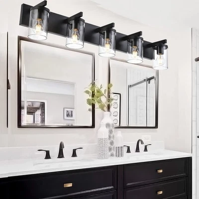 BONLICHT Industrial 5 Light Wall Mount Lighting Sconces Bathroom Vanity Light... - Image 1 of 4