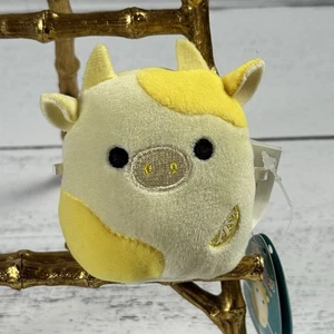 Squishmallows Micromallows Dagmar the Lemon Cow 2.5 Inch New - Picture 1 of 4