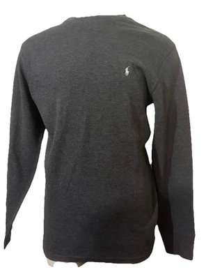 Polo Ralph Lauren XL Para Hombres Gris Tejido Gofre Térmico Henley Prendas para Dormir 100% Algodón Foto 1 de 4