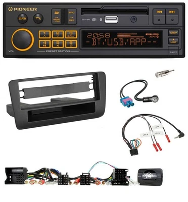 Pioneer DAB Lenkrad USB Bluetooth Autoradio für Audi A1 (2010-2019) - Bild 1 von 4