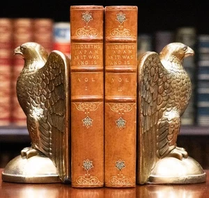 1906 Japan As It Was and Is First Edition Fine Leather Bindings Illustrated - Picture 1 of 15