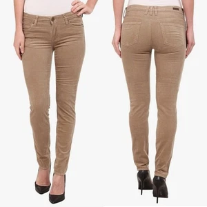 Kut from the Kloth Diana Skinny Corduroy Pants Khaki Tan Beige NWT Size 0 - Picture 1 of 7