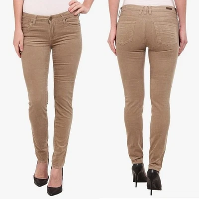Kut from the Kloth Diana Skinny Corduroy Pants Khaki Tan Beige NWT Size 0 - Image 1 of 4
