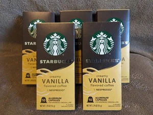 Starbucks Nespresso Creamy Vanilla Coffee 50 Capsules (5 Packs) - Picture 1 of 3