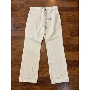 Pantalones de mezclilla ajustados para mujer Tanaka blancos talla 29 nuevos con etiquetas de diseñador $401 - Imagen 1 de 8