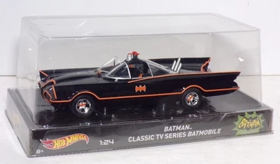 Batman Classic TV Series Batmobile 1:24 Hot Wheels 2014 BLY66 New 082925WT2 - Image 1 of 4