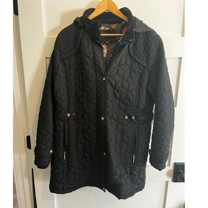 WEATHERPROOF Womens Black Quilted Long Sleeve Jacket Coat Size XXL - Picture 1 of 7
