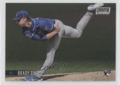 2021 Topps Stadium Club Chrome Brady Singer #216 Rookie RC - Image 1 of 2