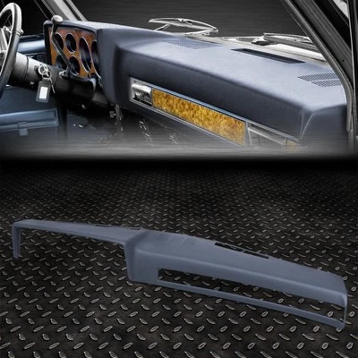 FOR 81-91 CHEVY GMC C/K/V/R BLAZER OE MOLDED DASH CAP COVER OVERLAY DARK BLUE - Image 1 of 4