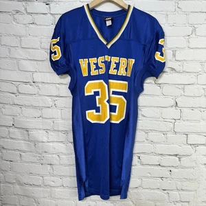 Vintage Wilson Western Albemarle Warriors HS Football Jersey 44 Game Used WAHS - Picture 1 of 18