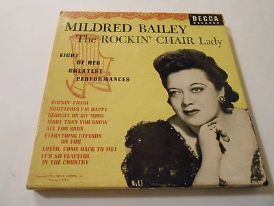 Bing Crosby ,MILDRED BAILEY  THE ROCKIN' CHAIR LADY, BOX SET 4 45'S  Near Mint - Image 1 of 4
