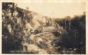 Postal con foto real de tren de caña a Güines Cuba ver mensaje - Imagen 1 de 2